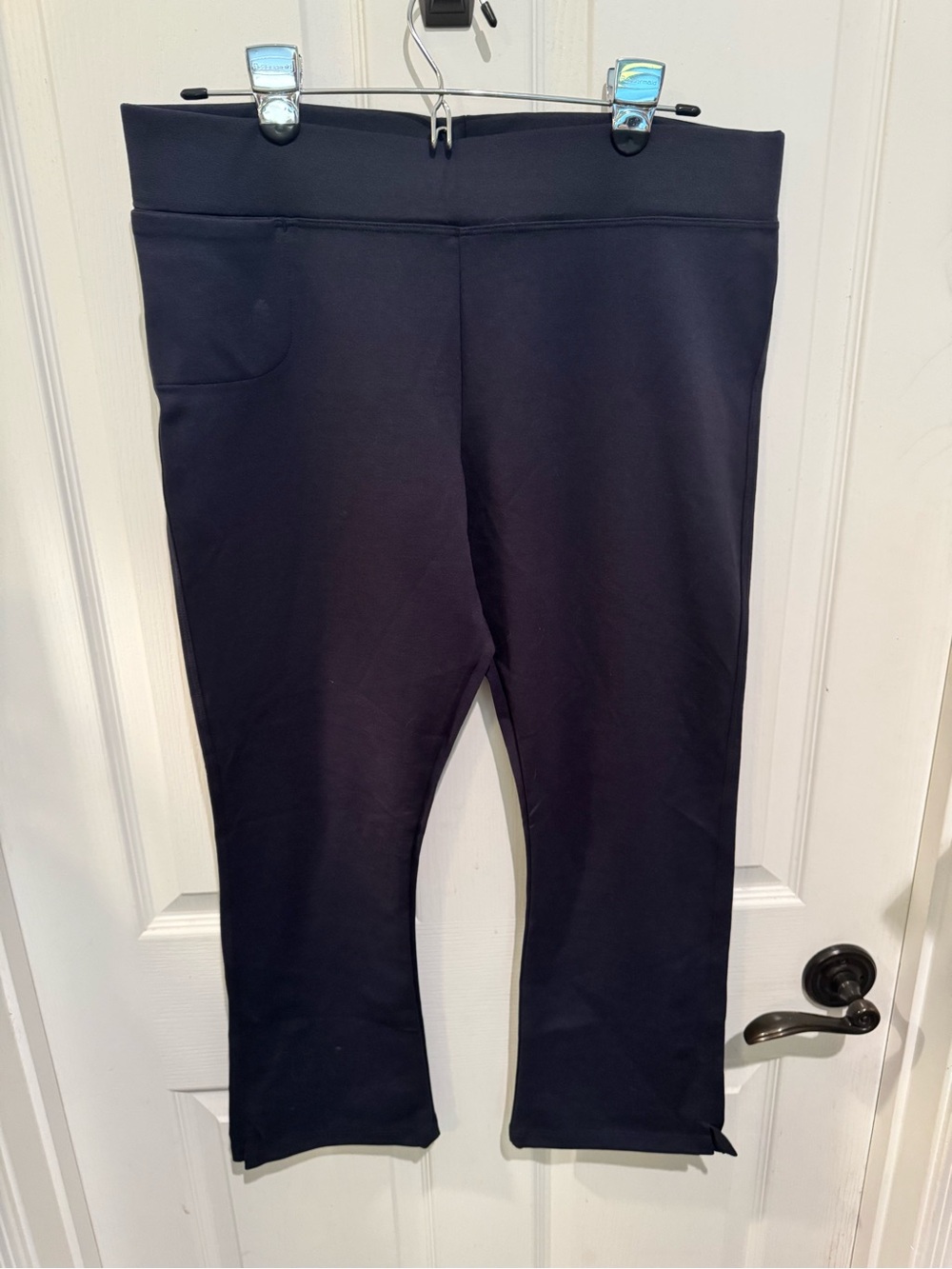 American Giant Navy Cropped Active Pants